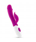 VIBRADOR CON ESTIMULADOR DE CLÍTORIS MOCHI MORADO Y LUBRICANTE DE BASE AGUA INCLUIDO CRUSHIOUS