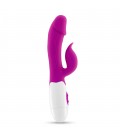 VIBRADOR CON ESTIMULADOR DE CLÍTORIS MOCHI MORADO Y LUBRICANTE DE BASE AGUA INCLUIDO CRUSHIOUS