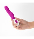 VIBRADOR CON ESTIMULADOR DE CLÍTORIS MOCHI MORADO Y LUBRICANTE DE BASE AGUA INCLUIDO CRUSHIOUS