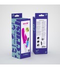 VIBRADOR CON ESTIMULADOR DE CLÍTORIS MOCHI MORADO Y LUBRICANTE DE BASE AGUA INCLUIDO CRUSHIOUS