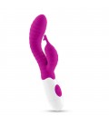 VIBRADOR COM ESTIMULADOR DE CLITÓRIS GUMMIE ROXO E LUBRIFICANTE À BASE DE ÁGUA INCLUÍDO CRUSHIOUS