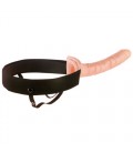 FETISH FANTASY SERIES 10” FLESH HOLLOW STRAP-ON