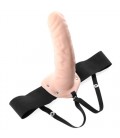 FETISH FANTASY SERIES 8'' HOLLOW STRAP-ON WHITE