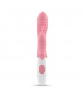 VIBRADOR CON ESTIMULADOR DE CLÍTORIS GUMMIE ROSA Y LUBRICANTE DE BASE AGUA INCLUIDO CRUSHIOUS