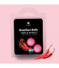 BOLAS LUBRIFICANTES BRAZILIAN BALLS EFEITO TRIPLO 2 X 4GR