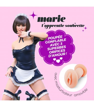 CRUSHIOUS MARIE L'APPRENTIE SOUBRETTE INFLATABLE DOLL WITH STROKER