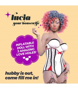 CRUSHIOUS LUCIA THE HOUSEWIFE EBONY INFLATABLE DOLL