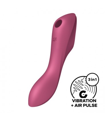 SATISFYER CURVY TRINITY 3 VIBRATOR RED