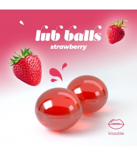 LUB BALLS STRAWBERRY FLAVOURED LUBRICATING BALLS CRUSHIOUS
