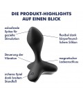 VIBRADOR ANAL GAME CHANGER SATISFYER NEGRO