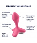 SATISFYER GAME CHANGER ANAL VIBRATOR PINK