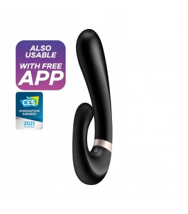 VIBRADOR HEAT WAVE CON APP SATISFYER NEGRO