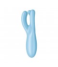 VIBRADOR THREESOME 4 COM APP SATISFYER AZUL