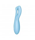 VIBRADOR THREESOME 4 CON APP SATISFYER AZUL