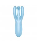 VIBRADOR THREESOME 4 CON APP SATISFYER AZUL