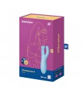 VIBRADOR THREESOME 4 COM APP SATISFYER AZUL