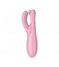 VIBRADOR THREESOME 4 COM APP SATISFYER ROSA