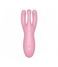 VIBRADOR THREESOME 4 COM APP SATISFYER ROSA