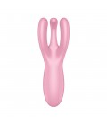 VIBRADOR THREESOME 4 COM APP SATISFYER ROSA