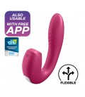 VIBRADOR SUNRAY CON APP SATISFYER ROJO