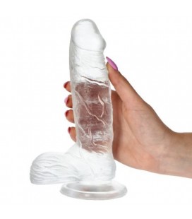 DILDO REAL RAPTURE EARTH FLAVOUR 7.5'' TRANSPARENTE