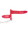 BAD KITTY VIBRATING DOUBLE STRAP-ON