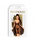 PENTHOUSE NAUGHTY DOLL BABYDOLL AND THONG BLACK