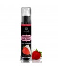 LUBRICANTE DE EFECTO CALOR CON SABOR A FRESA CON NATAS 50 ML SECRET PLAY