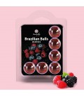 BOLAS LUBRICANTES BESABLES BRAZILIAN BALLS SABOR A FRUTAS DEL BOSQUE 6 x 4GR