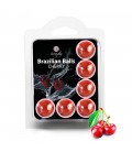 BOLAS LUBRICANTES BESABLES BRAZILIAN BALLS SABOR A CEREZA 6 x 4GR