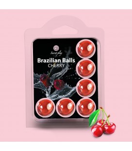 KISSABLE LUBRICANT BALLS CHERRY FLAVOUR 6 x 4GR