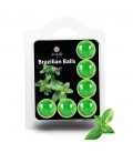 BOLAS LUBRICANTES BESABLES BRAZILIAN BALLS SABOR A MENTA 6 x 4GR