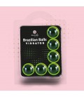 BOLAS LUBRICANTES BRAZILIAN BALLS SHOCK EFECTO VIBRADOR 6 x 4GR