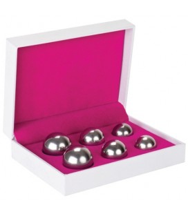 SET OF 3 BEN WA BALLS SILVER