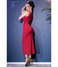 VESTIDO CR-4445 ROJO