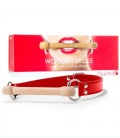 WOODEN BRIDLE GAG RED