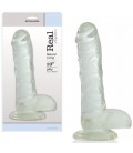 DILDO REAL RAPTURE SKY EMOTION 10'' TRANSPARENTE