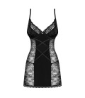 OBSESSIVE LAURISE BABYDOLL AND THONG BLACK