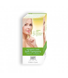 CAJA CON 5 TAMPONES HOT™ INTIMATE CARE SOFT TAMPONES