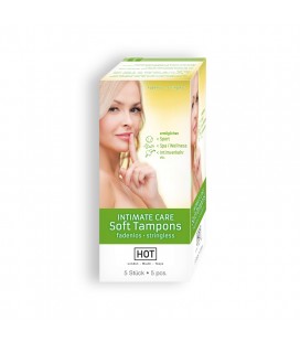 HOT™ INTIMATE CARE SOFT TAMPONES PACKAGE WITH 5 TAMPONS