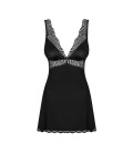 QUEEN SIZE OBSESSIVE KLARITA BABYDOLL AND THONG BLACK