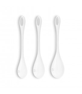 CONJUNTO DE 3 BOLAS KEGEL YONI POWER 1 SATISFYER BLANCAS