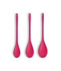 CONJUNTO DE 3 BOLAS KEGEL YONI POWER 1 SATISFYER ROJAS