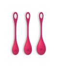 CONJUNTO DE 3 BOLAS KEGEL YONI POWER 1 SATISFYER ROJAS