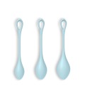 CONJUNTO DE 3 BOLAS KEGEL YONI POWER 2 SATISFYER AZULES