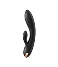 VIBRADOR DOUBLE FLEX COM APP SATISFYER PRETO