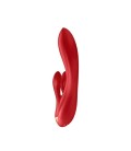 VIBRADOR DOUBLE FLEX CON APP SATISFYER ROJO