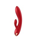 VIBRADOR DOUBLE FLEX CON APP SATISFYER ROJO