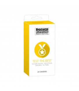 TEST THE BEST SECURA KONDOME CONDOMS 24 UNITS