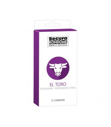 PRESERVATIVOS SECURA KONDOME EL TORO 12 UNIDADES